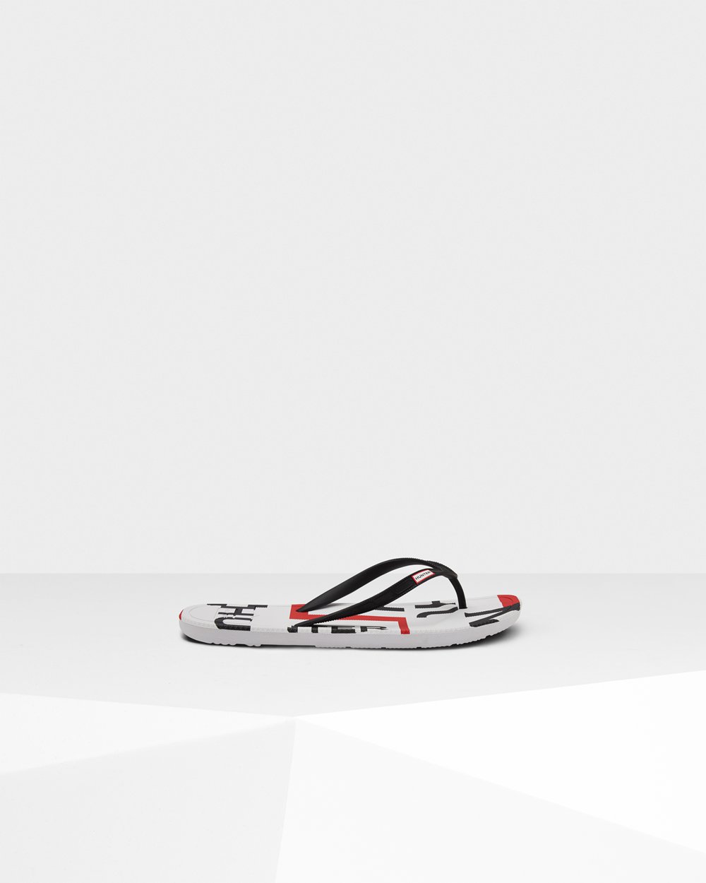 Flip Flop Herr - Hunter Original Exploded Logo - Svarta - 071456-WKP